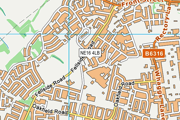 NE16 4LB map - OS VectorMap District (Ordnance Survey)