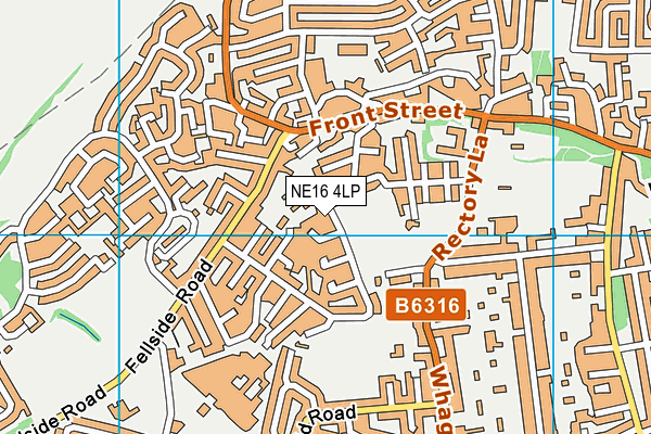 NE16 4LP map - OS VectorMap District (Ordnance Survey)