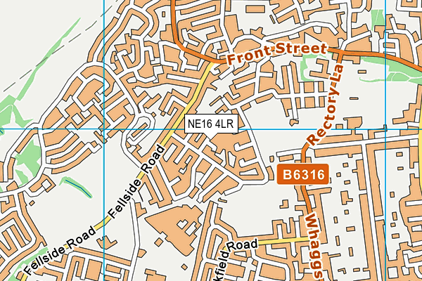 NE16 4LR map - OS VectorMap District (Ordnance Survey)