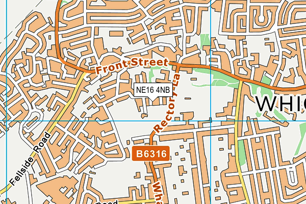 NE16 4NB map - OS VectorMap District (Ordnance Survey)