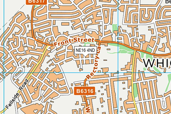 NE16 4ND map - OS VectorMap District (Ordnance Survey)