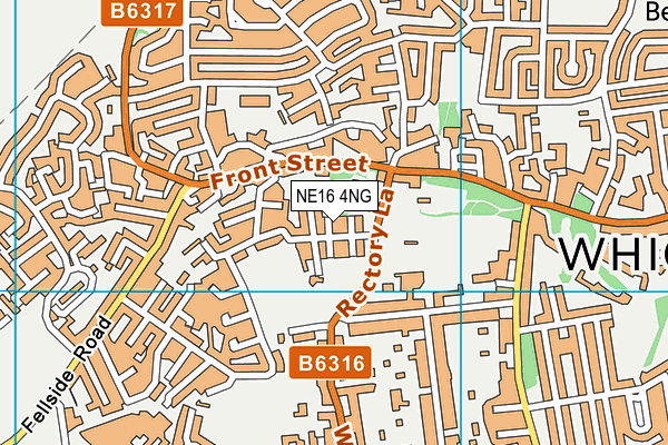 NE16 4NG map - OS VectorMap District (Ordnance Survey)