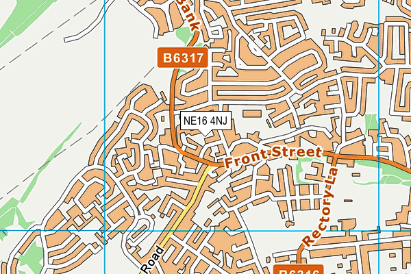 NE16 4NJ map - OS VectorMap District (Ordnance Survey)
