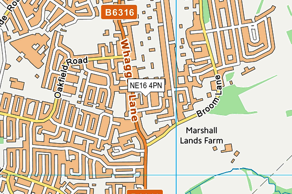 NE16 4PN map - OS VectorMap District (Ordnance Survey)
