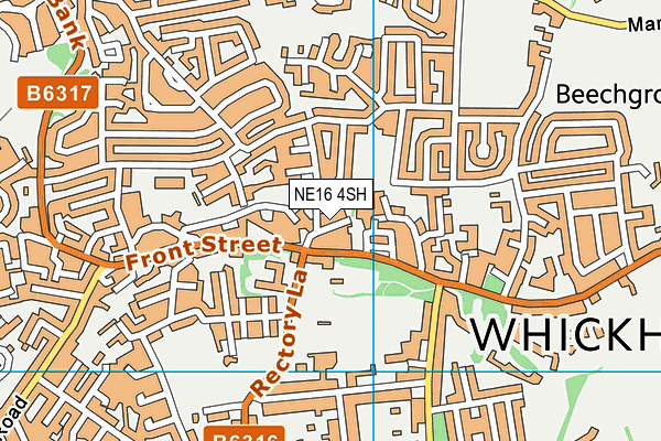 Dan Flint Fitness Training Ltd (Closed) map (NE16 4SH) - OS VectorMap District (Ordnance Survey)