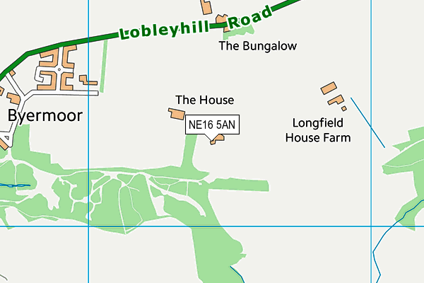 NE16 5AN map - OS VectorMap District (Ordnance Survey)