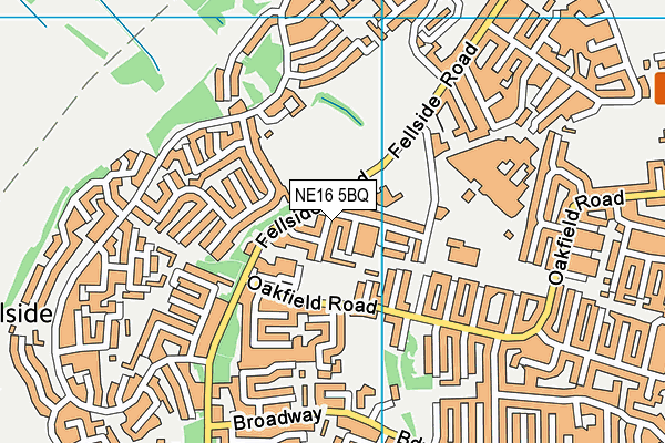 NE16 5BQ map - OS VectorMap District (Ordnance Survey)