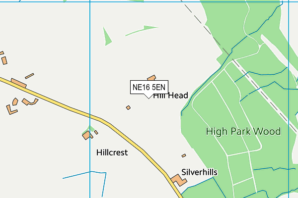 NE16 5EN map - OS VectorMap District (Ordnance Survey)