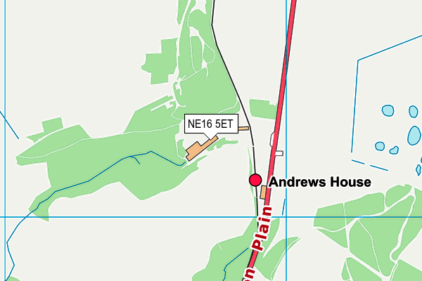 NE16 5ET map - OS VectorMap District (Ordnance Survey)