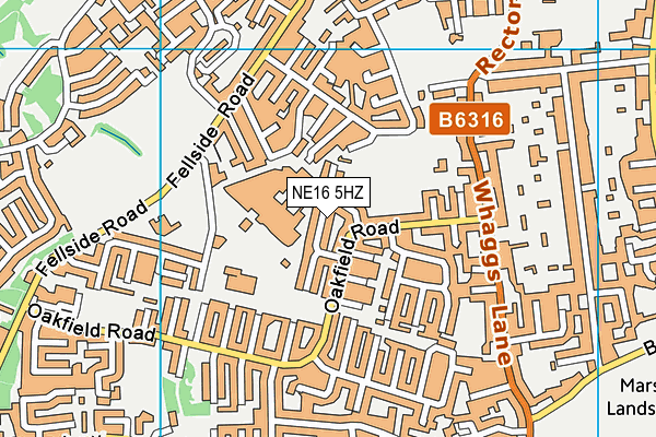 NE16 5HZ map - OS VectorMap District (Ordnance Survey)