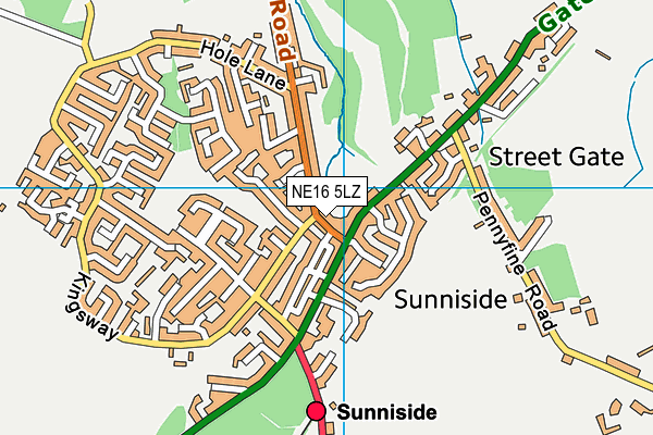 Map of KINGSWAY SUNNISIDE LIMITED at district scale