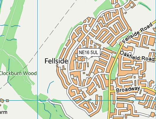 NE16 5UL map - OS VectorMap District (Ordnance Survey)