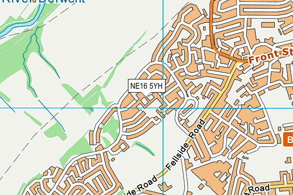 NE16 5YH map - OS VectorMap District (Ordnance Survey)