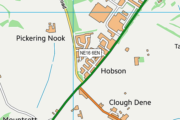 NE16 6EN map - OS VectorMap District (Ordnance Survey)