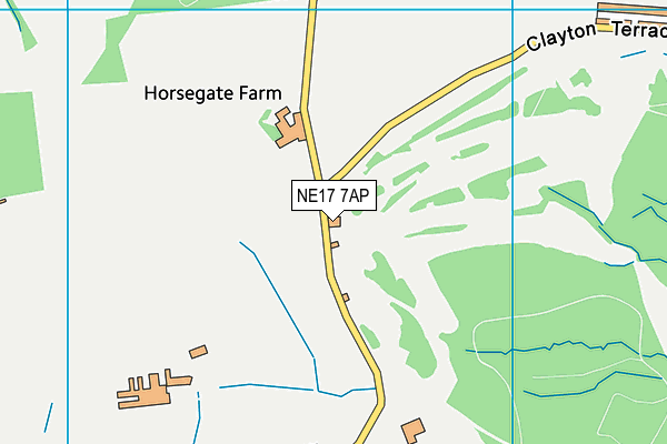Garesfield Golf Club map (NE17 7AP) - OS VectorMap District (Ordnance Survey)