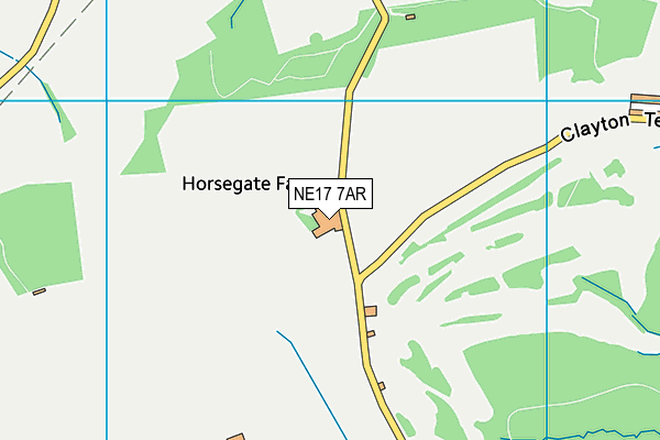 NE17 7AR map - OS VectorMap District (Ordnance Survey)