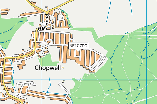 NE17 7DQ map - OS VectorMap District (Ordnance Survey)