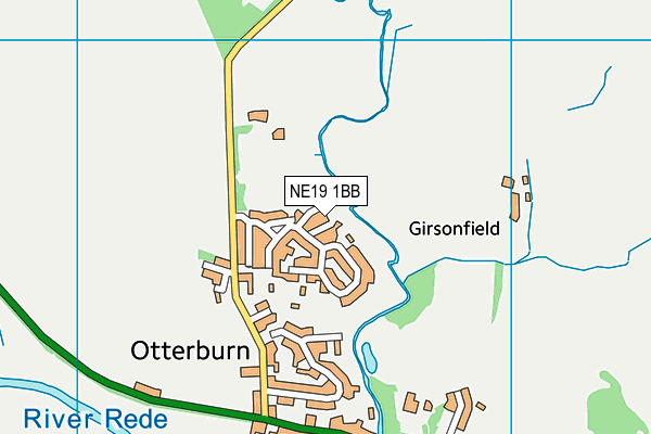 NE19 1BB map - OS VectorMap District (Ordnance Survey)