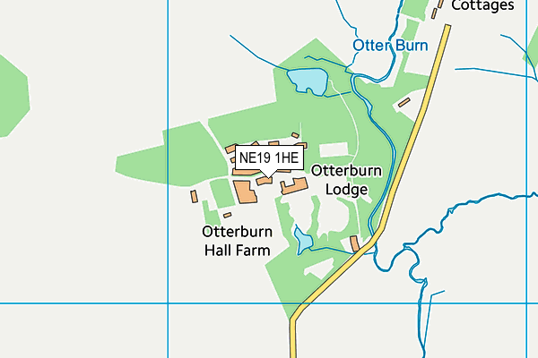 Rede Tyne & Coquet Sports Centre map (NE19 1HE) - OS VectorMap District (Ordnance Survey)