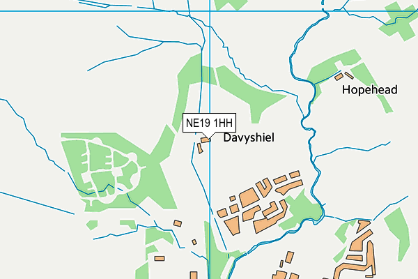 NE19 1HH map - OS VectorMap District (Ordnance Survey)