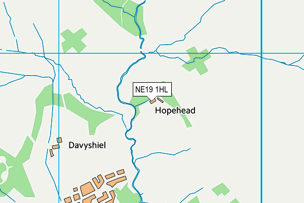 NE19 1HL map - OS VectorMap District (Ordnance Survey)