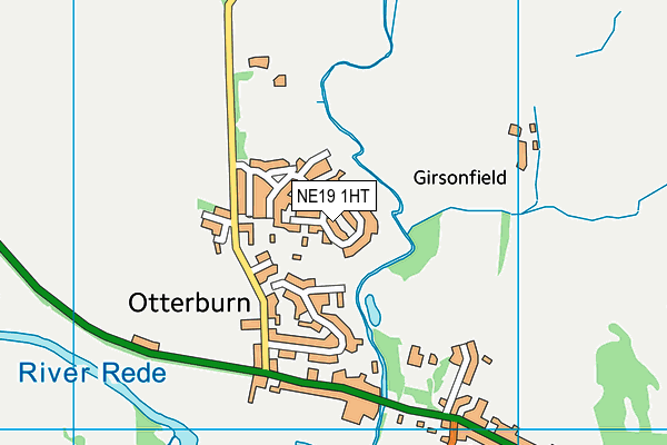 NE19 1HT map - OS VectorMap District (Ordnance Survey)
