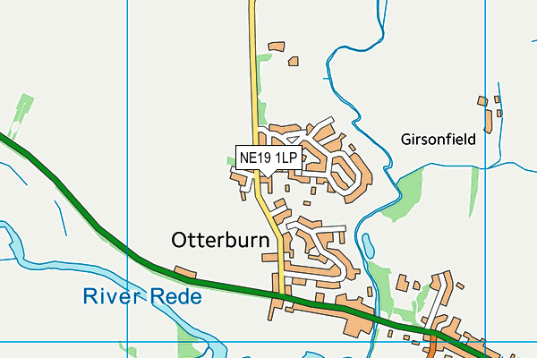 NE19 1LP map - OS VectorMap District (Ordnance Survey)