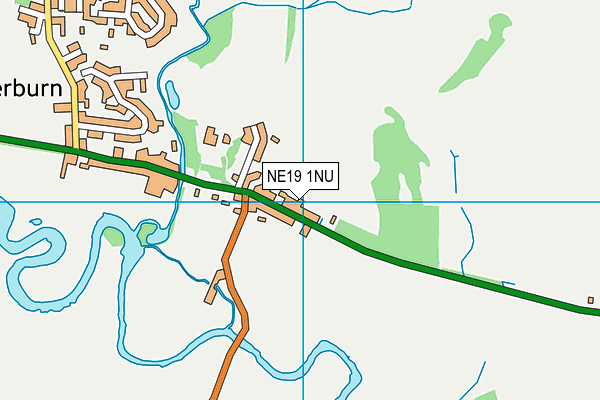 NE19 1NU map - OS VectorMap District (Ordnance Survey)
