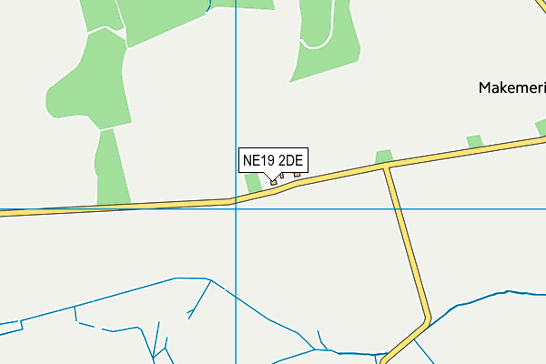 NE19 2DE map - OS VectorMap District (Ordnance Survey)