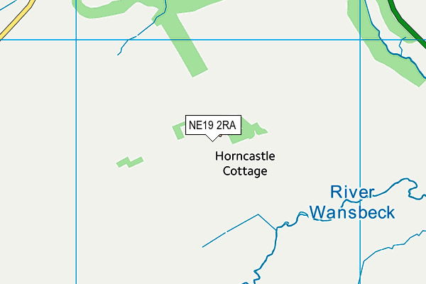 NE19 2RA map - OS VectorMap District (Ordnance Survey)