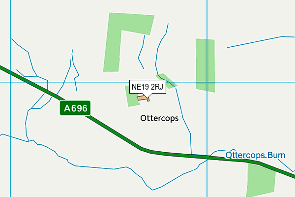 NE19 2RJ map - OS VectorMap District (Ordnance Survey)