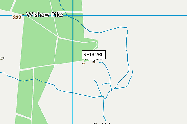 NE19 2RL map - OS VectorMap District (Ordnance Survey)