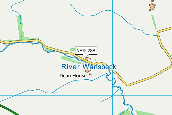 NE19 2SB map - OS VectorMap District (Ordnance Survey)