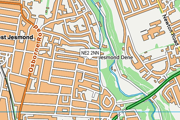NE2 2NN map - OS VectorMap District (Ordnance Survey)