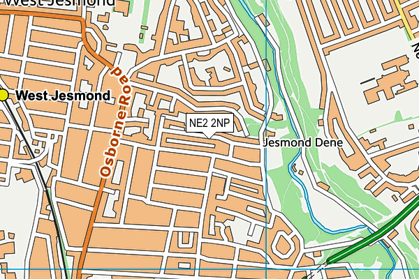 NE2 2NP map - OS VectorMap District (Ordnance Survey)