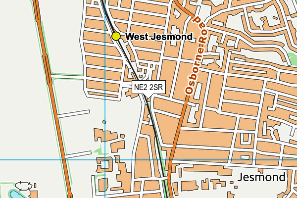 NE2 2SR map - OS VectorMap District (Ordnance Survey)