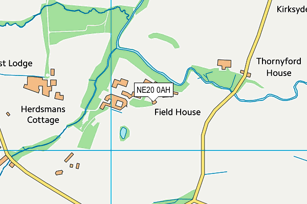 NE20 0AH map - OS VectorMap District (Ordnance Survey)