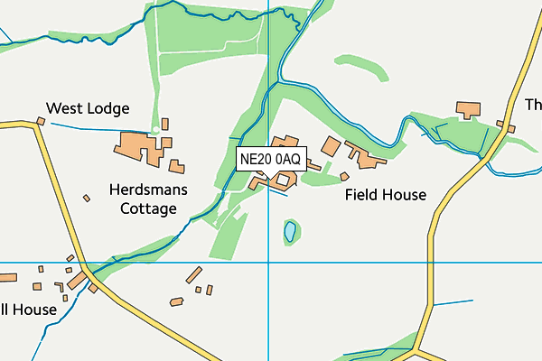 Northumberland College (Kirkley Hall Campus) map (NE20 0AQ) - OS VectorMap District (Ordnance Survey)