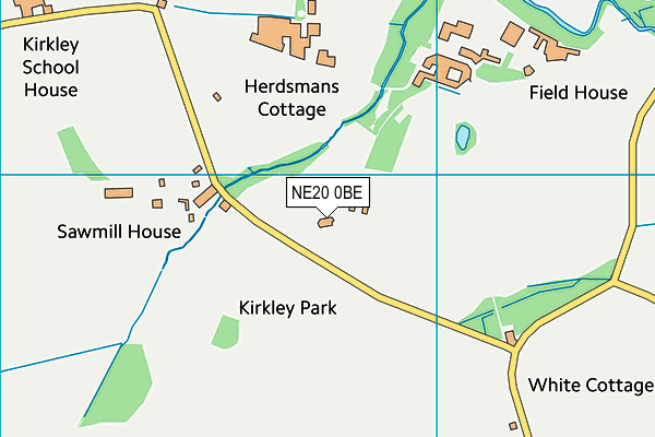 NE20 0BE map - OS VectorMap District (Ordnance Survey)