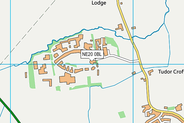 NE20 0BL map - OS VectorMap District (Ordnance Survey)