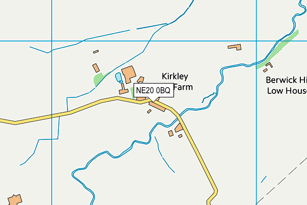 NE20 0BQ map - OS VectorMap District (Ordnance Survey)