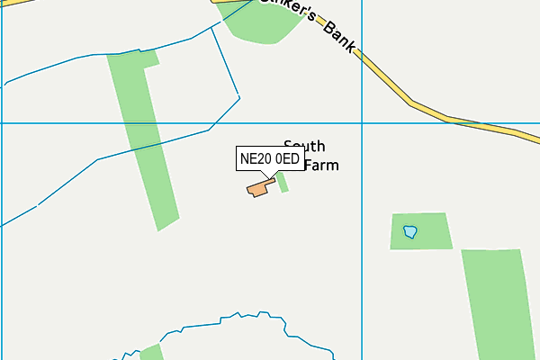 NE20 0ED map - OS VectorMap District (Ordnance Survey)