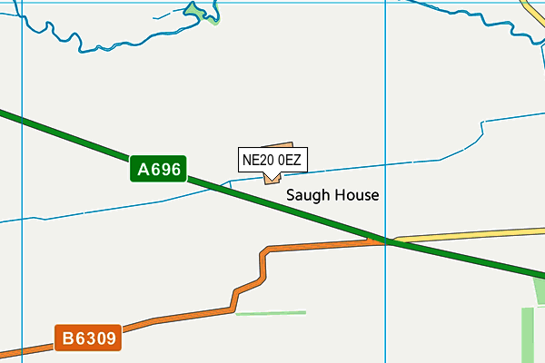 NE20 0EZ map - OS VectorMap District (Ordnance Survey)