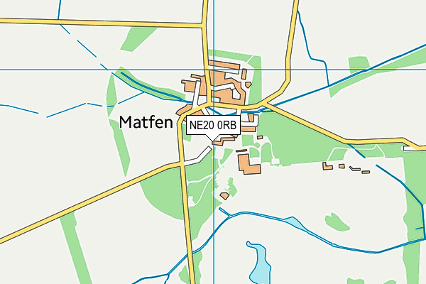NE20 0RB map - OS VectorMap District (Ordnance Survey)