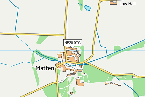 NE20 0TG map - OS VectorMap District (Ordnance Survey)