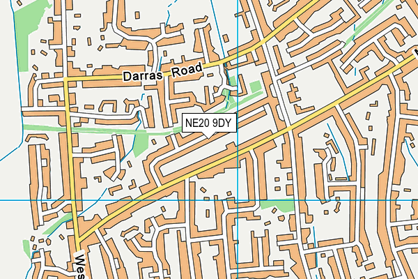 NE20 9DY map - OS VectorMap District (Ordnance Survey)