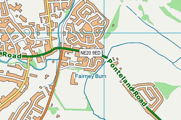 NE20 9ED map - OS VectorMap District (Ordnance Survey)