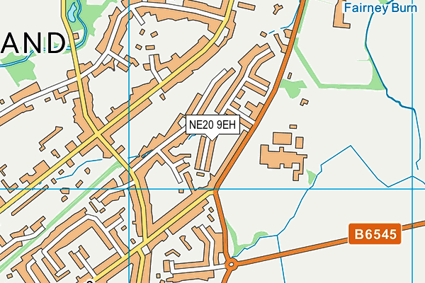 NE20 9EH map - OS VectorMap District (Ordnance Survey)