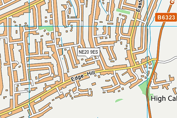 NE20 9ES map - OS VectorMap District (Ordnance Survey)