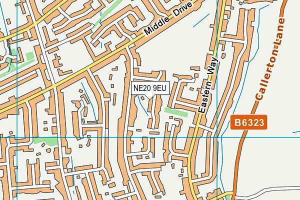 NE20 9EU map - OS VectorMap District (Ordnance Survey)
